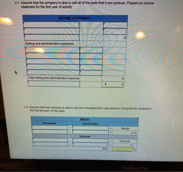 product: a. An investment of $1,350,000 will be necessary to carry Inventories