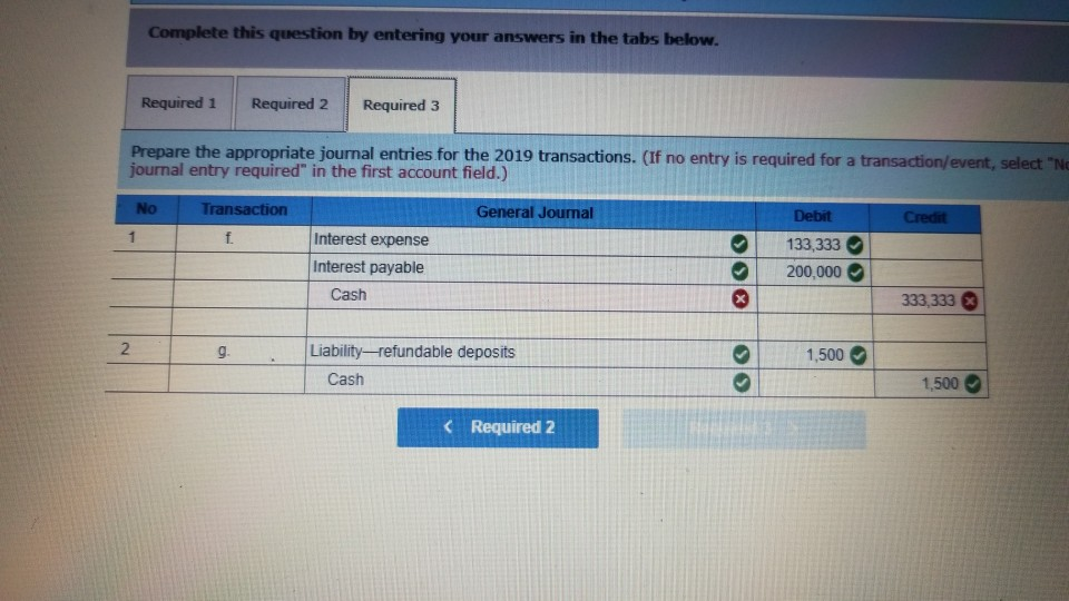 maturity. (c.) Grossman received $3,000 of refundable deposits in December for reusable