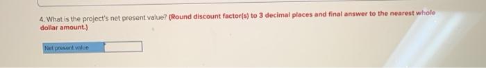 useful life of five years and no salvage value. The company's discount