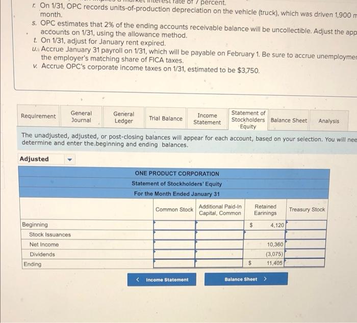  . percent. r. On 131, OPC records units-of-production depreciation on the