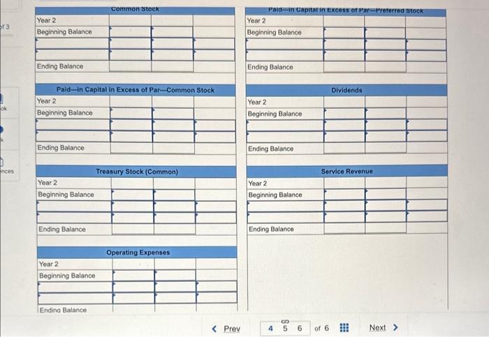 completed the following transactions during its first two years of operation. Year