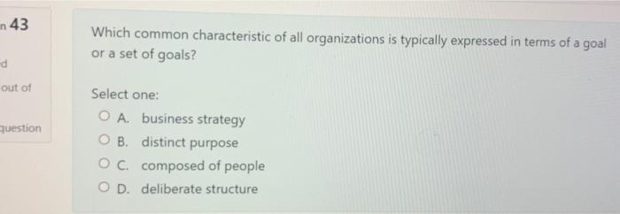 illustrates the approach toward environmental issues. out of question Select one: O