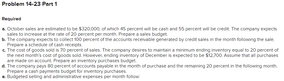 with no beginning account balances LO 14. 2, 14-3, 14-4, 14-5, 14-6