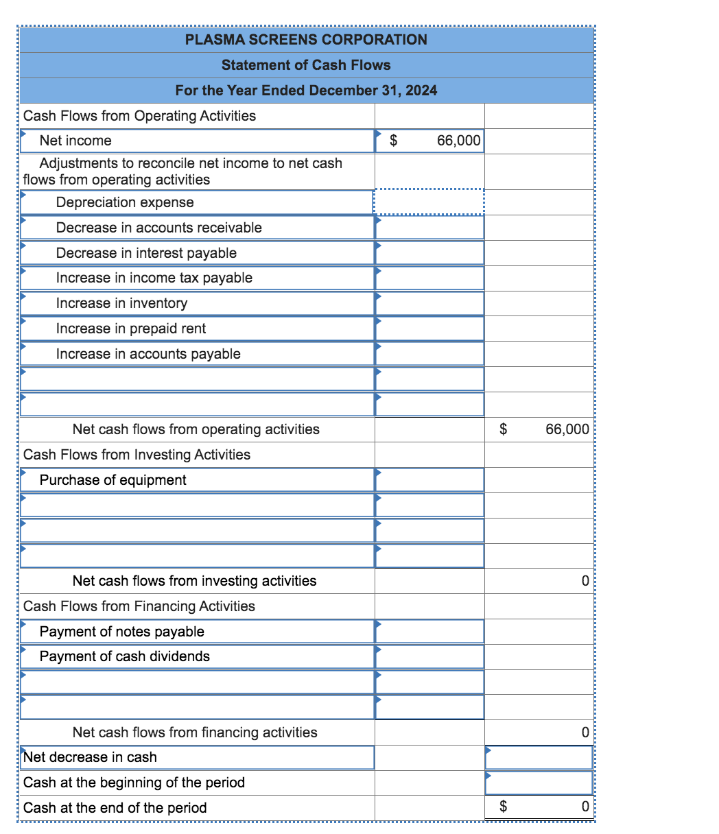 11-4, 11-5) The balance sheets for Plasma Screens Corporation, along with additional