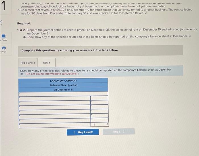 transactions. The annual accounting period ends December 31 a. On December 31,