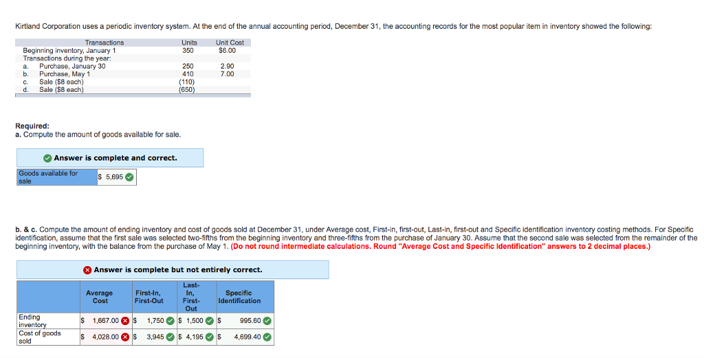 Hello! I am having trouble figuring out how to calculate average cost,