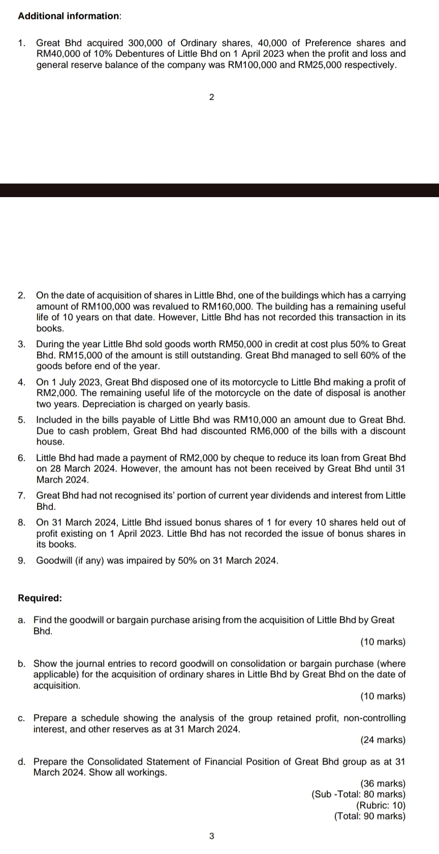  Additional information: Great Bhd acquired 300,000 of Ordinary shares, 40,000 of