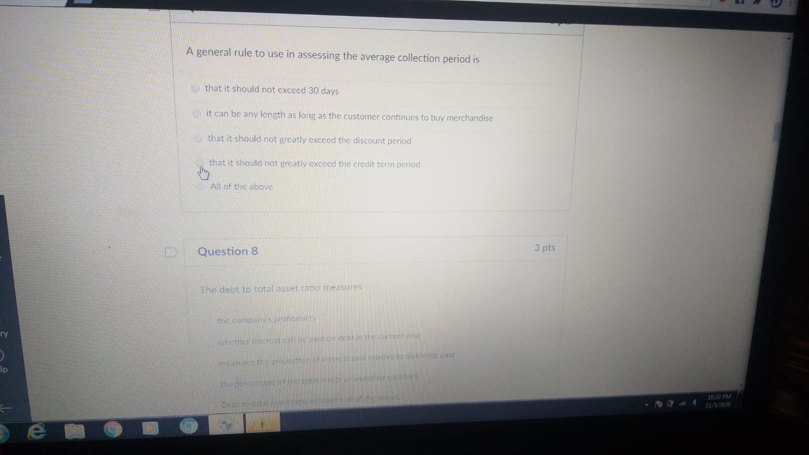 A general rule to use in assessing the average collection period