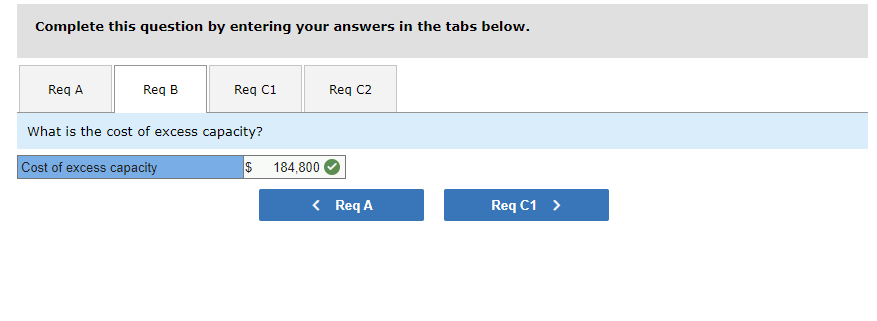 to facilitate management decision making? b. What is the cost of excess