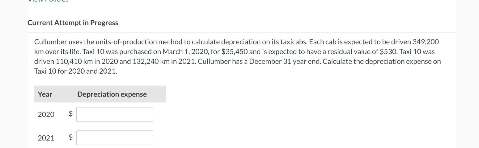  please solve this ques3 ASAP Cullumber uses the units-of-production method to
