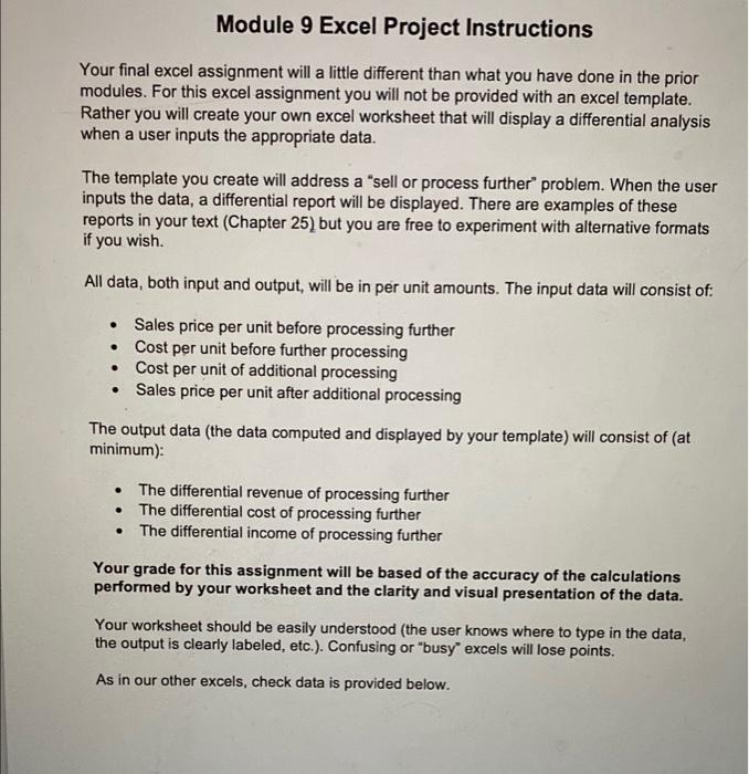 I need help to make an excel template with these inputs. Please