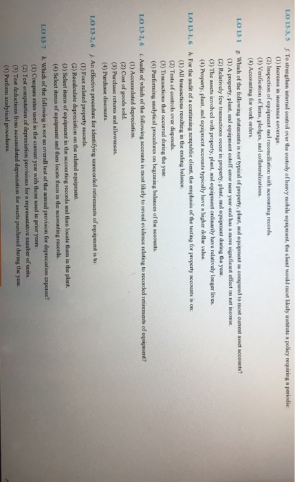 each of the questions below and explain fully dhe reason for your