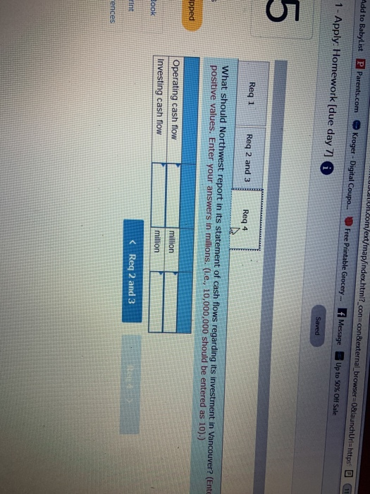 of Vancouver's net assets was $805 million. The book values and fair