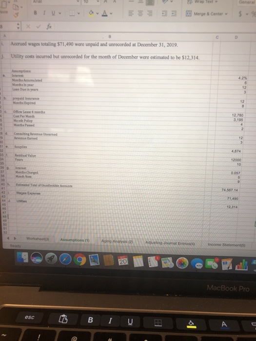 the following information to prepare adjusting entries for Broomfield Industries: On July