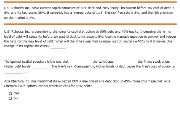 capital structure Review this situation: Transworld Consortium Corp. is trying to identify