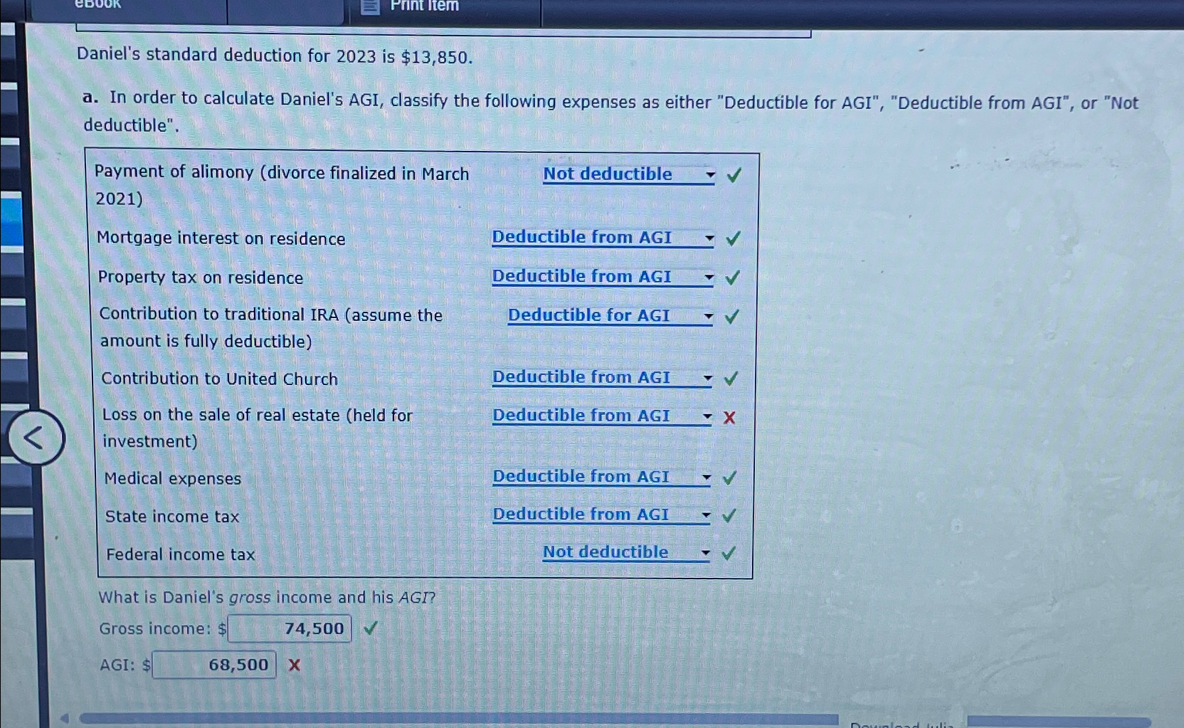  Problem 6-34(L0.1) Daniel, age 38, is single and has the following
