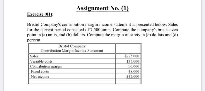 compute the break even point in a) unit and b) dollar compute