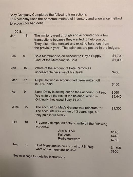 please follow the requirement the worksheet shout match financial statement Seay