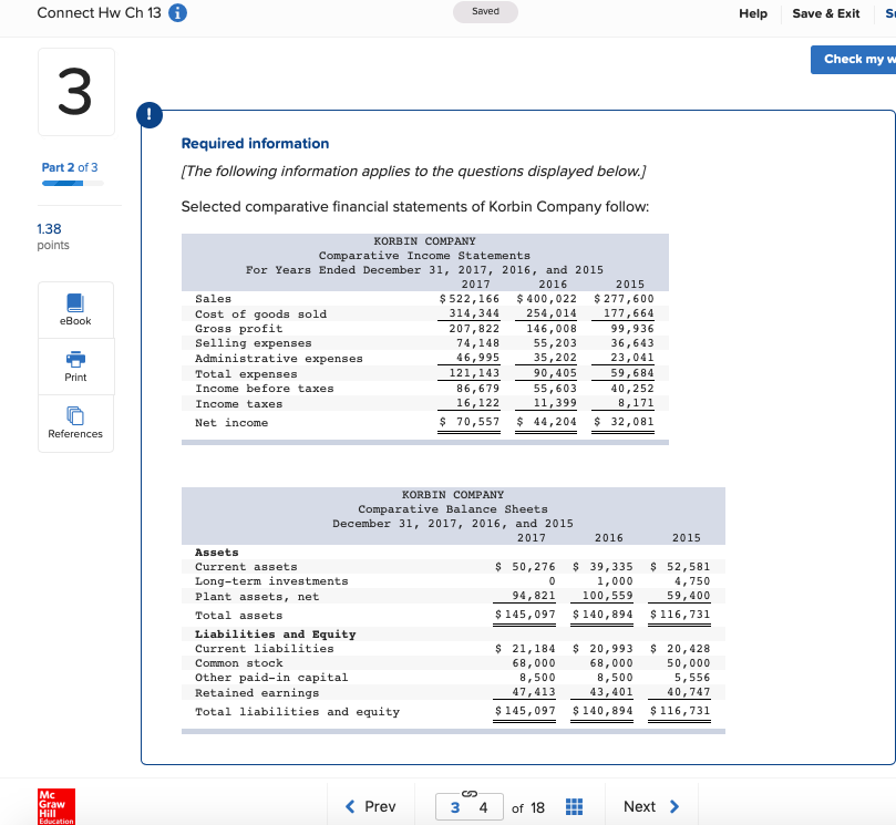 Connect Hw Ch 13 6 Saved Help Save & Exit S