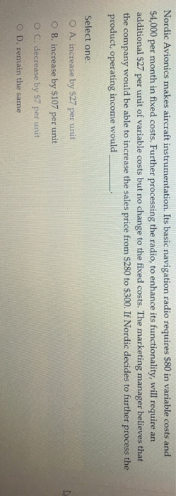  and Nordic Avionics makes aircraft instrumentation. Its basic navigation radio requires