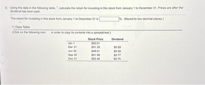 PLEASE HELP ASAP! 3. Using the data in the following table, 1,