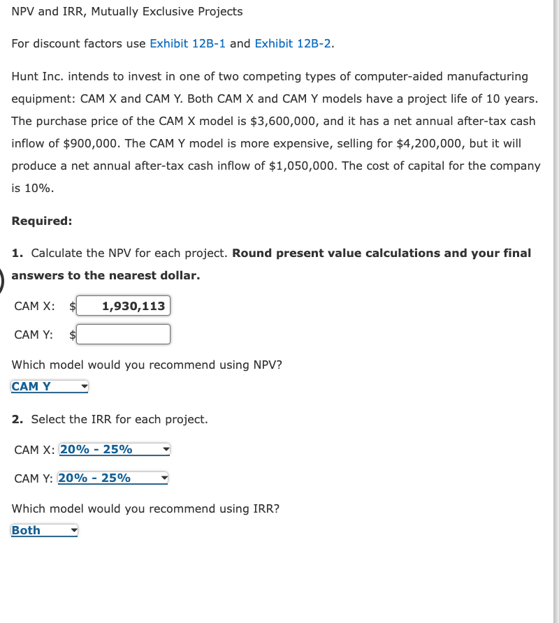 Thank you Exhibit 12B.2 Present Value of an Annuity* For discount factors