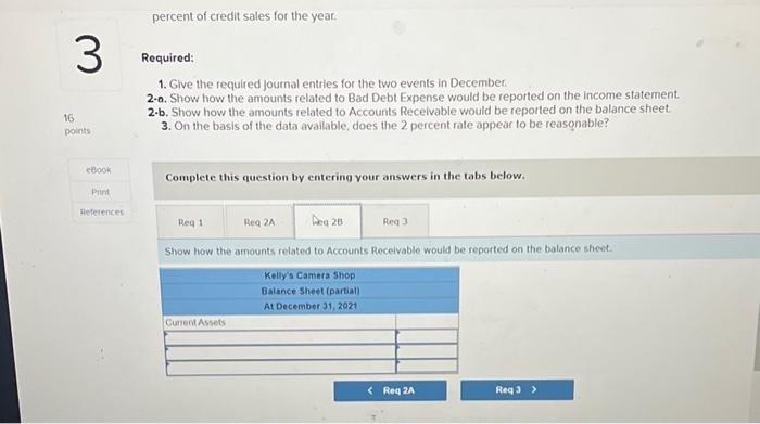 Accounts Receivable showed a $12,000 debit balance and the Allowance for Doubtful