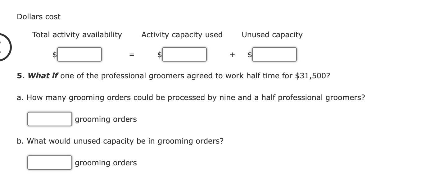 has a grooming department staffed by 10 professional pet groomers. Each groomer