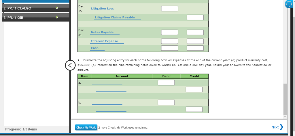 10. Purchased merchandise on account from Laine Co., $144,000, terms n/30 Feb.