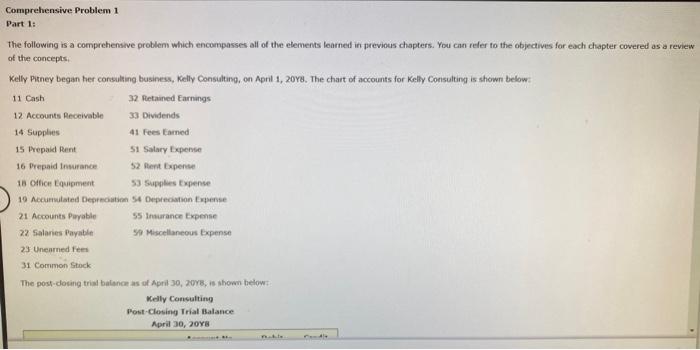  Comprehensive problem 1 and 2 comprehensive problems part 1, 2, and