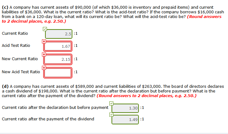 each of the questions in the following unrelated situations. (a) The current