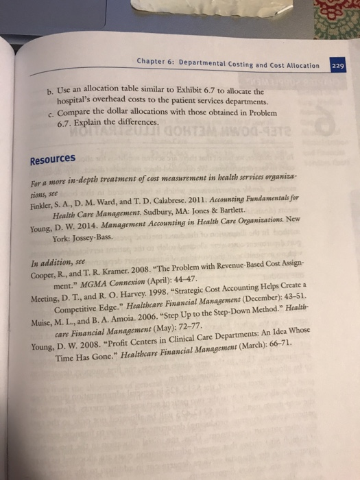 Hospital has three support departments and four patien $4,000,000 5,000,000 4,000,000 departments.