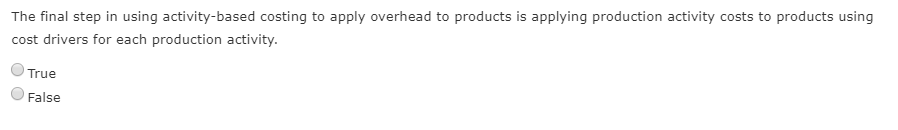 to production departments and none of them are directly traced to support