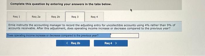accounting manager to record the adjusting entry for uncollectible accounts using 4%