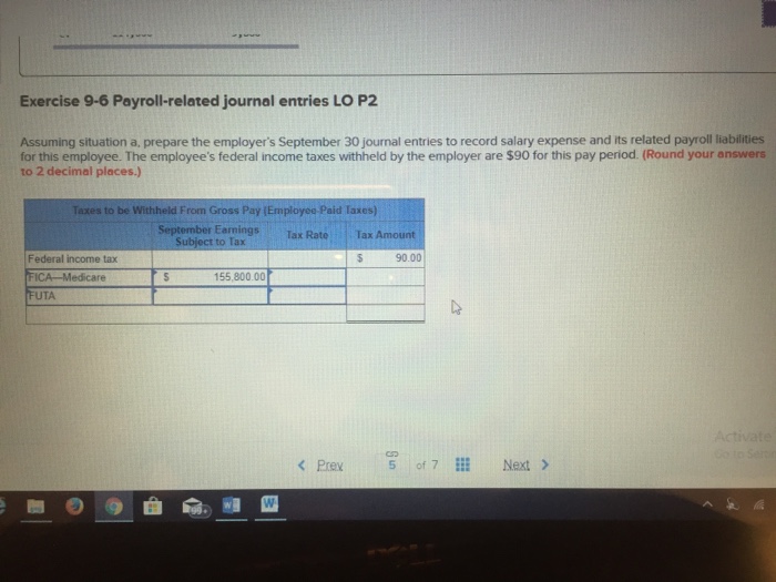 following information for the Exercises below. The following information applies to the