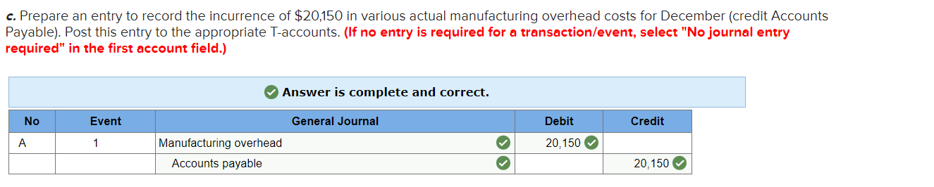 field.) 1. Prepare T-accounts for Raw Materials, Work in Process, Finished Goods,