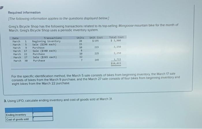 please solve with the RIGHT answer Required information {The following information apolles