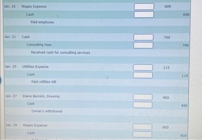 office rent , $800. 3 Purchased office equipment on account , $1,300.