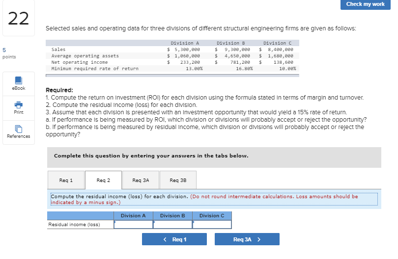 of different structural engineering firms are glven as follows: Division A $