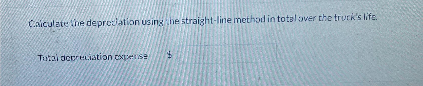  Current Attempt in Progress Blossom Ltd. purchased a delivery truck on