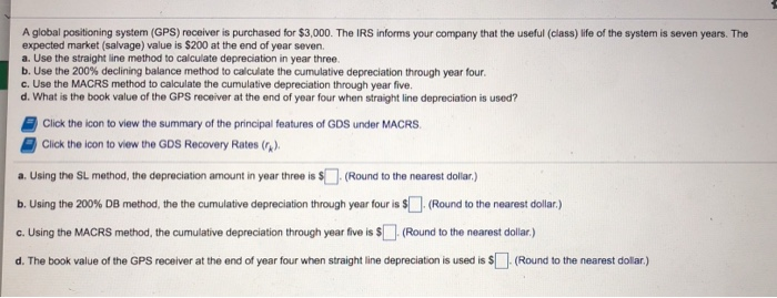  please solve this correctly A global positioning system (GPS) receiver is