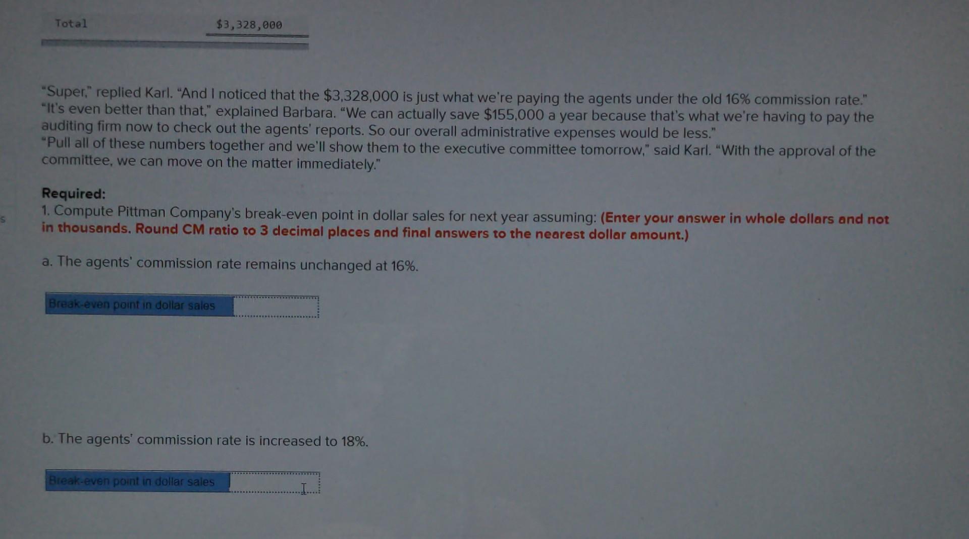 growing manufacturer of telecommunications equipment. The company has no sales force of