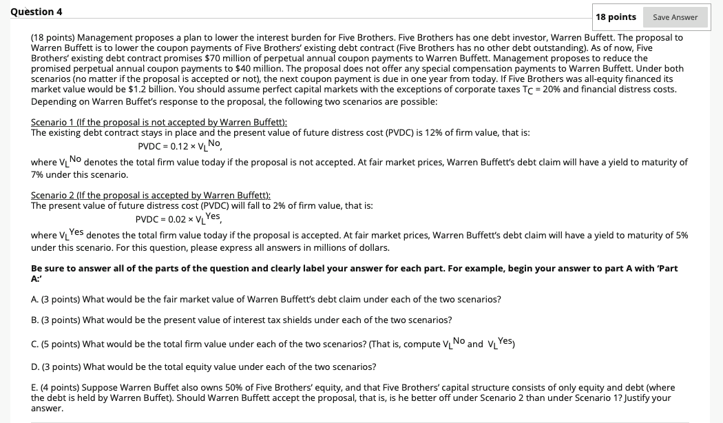 Some help and explanation will be great Question 4 18 points