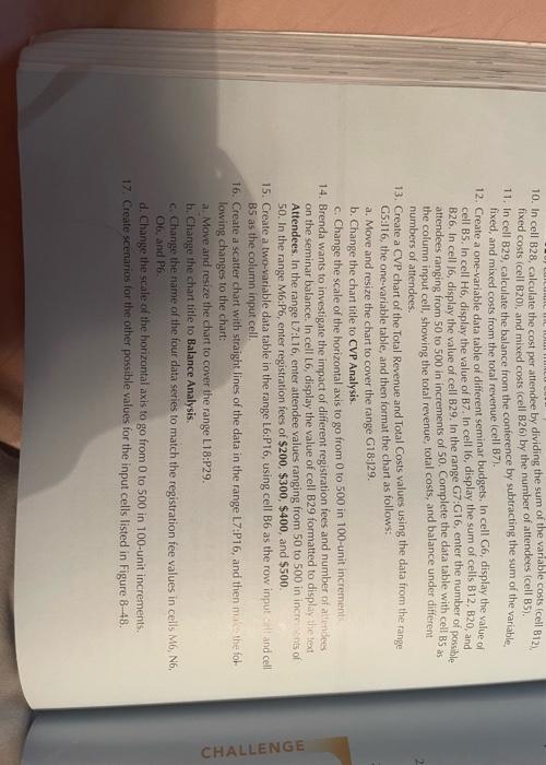 I need help with steps 10-17. please help me with specific formulas