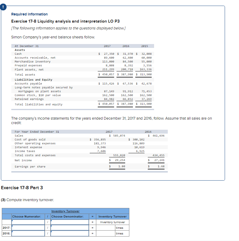 sheets follow. At December 31 2017 2016 2015 Assets Cash $ 27,350