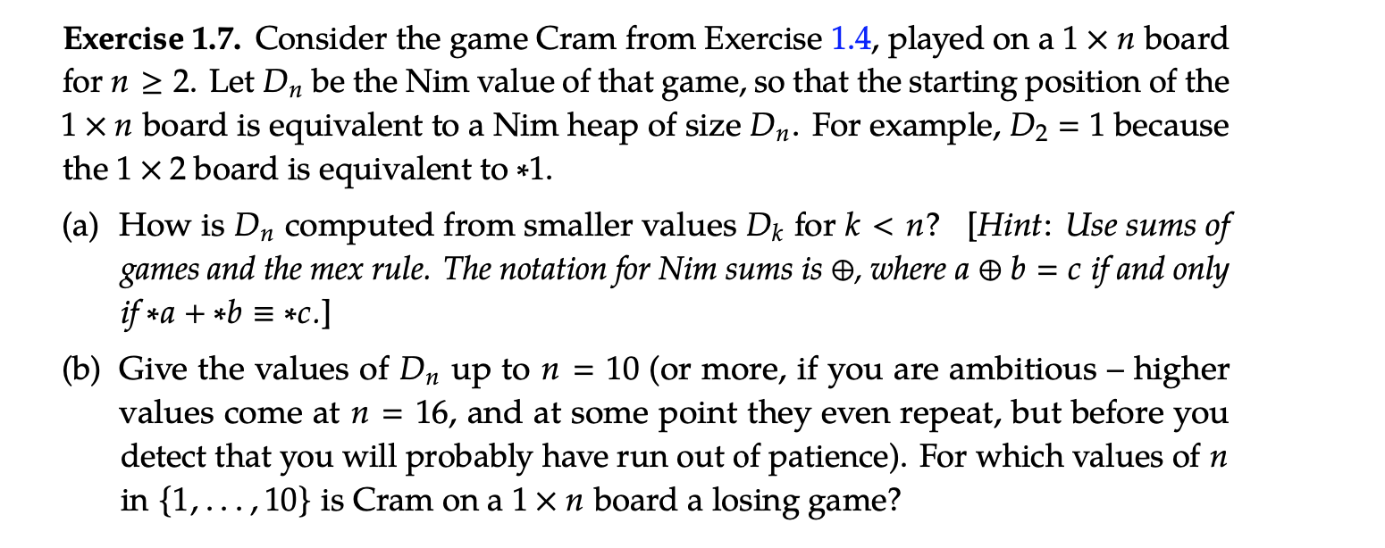 of m x n squares, where players alternately place a domino on