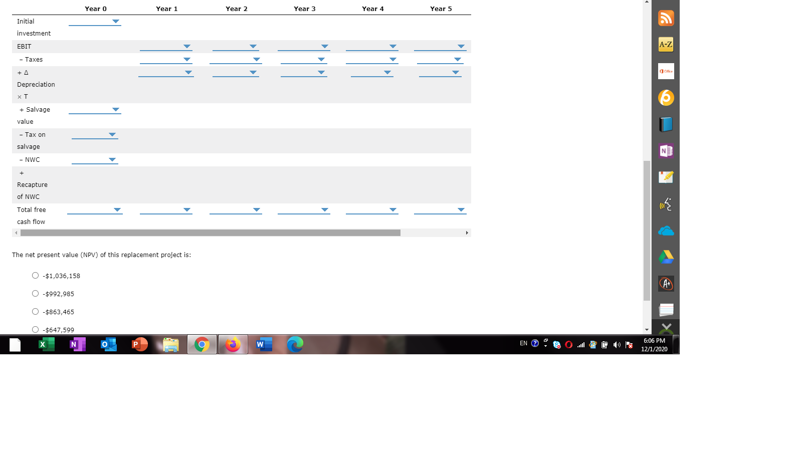 help help help Analysis of a replacement project At times firms will
