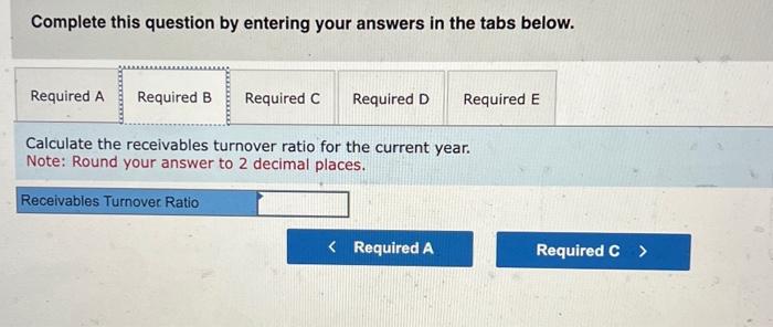 by entering your answers in the tabs below. Calculate the days to
