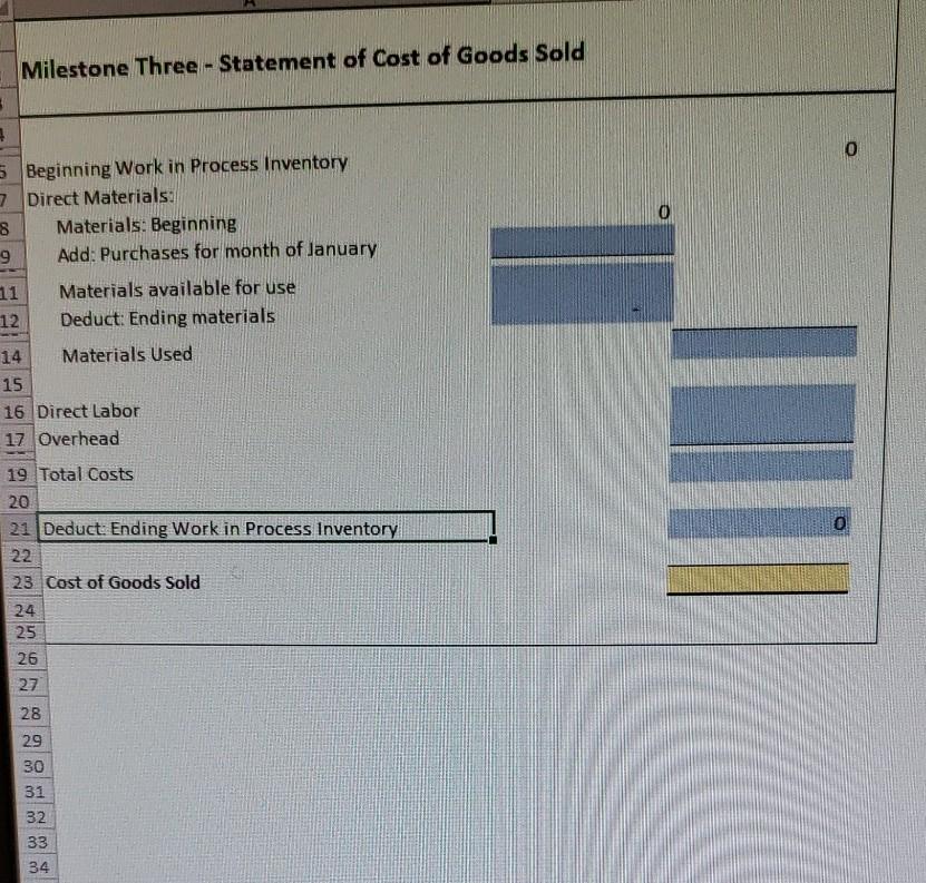 80% of the purchased materials Direct labor: $8,493.38 Overhead costs: $3,765 Note: