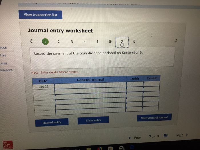 year 2017, the following transactions affected its stockholders' equity accounts birectora declared